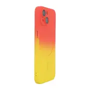For Iphone 15 Hat-Prince Magsafe Rainbow Gradient Silicone Phone Case With Lens Film