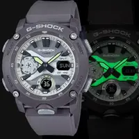在飛比找momo購物網優惠-【CASIO 卡西歐】G-SHOCK 綠光系列運動手錶(GA