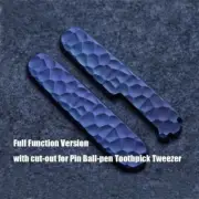 1 Pair Custom Made DIY TC4 Handle Scales for 91mm Victorinox Swiss Army Knife