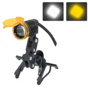 LED Dental Head Light with Yellow Filter Clip for Dental Loupes