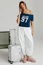 [Supré] Supré - Sky Jogger Track Pant - Snow marle M SNOW MARLE