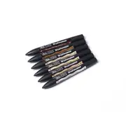 6pc Winsor & Newton Dual Tip BrushMarker Art Drawing/Colouring Set Skin Tones
