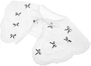 [FOMIYES] Versatile Faux Collar Shawl Elegant Butterfly Bow Design Soft Cotton Travel Scarf for Weddings and Casual Outfits Comfortable Layering Wrap for Women