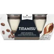 Toscano Tiramisu Twin 60g x 2 pack