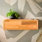 Wooden Cable Management Box & Storage Shelf – Wall-Mounted Cord Organizer(SMALL)