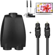 Optical Audio Converter | Coax to Rcas Adapter Supports Up to 30M Connections | Digital to Analog Converter with High-tech Module, High Fidelity Amplifier Chip for Lossless Sound Yongbao