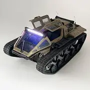 WPLDEWAN RC Tank Car 1/16 Scale Remote Control Tank Off Road RC Crawler 4WD RTR 360°Rotating Drifting Dual Motor Gearbox Proportional Control Tracked Military Truck Hobby Toy for Adult Age 15+