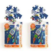 2x 48pc WerkShoppe Snax Jigsaw Puzzle 8x10in Outer Space Kids/Children Game 5+