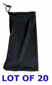 Lot 20 Carrying Case Pouch Medium Small Digital Camera Black Extra Soft Bag
