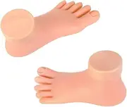 Minkissy 1pc Plastic Foot Model Nail Art Practice Tool Elasticity for Nail Art Training