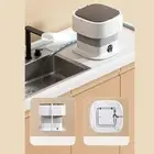 AU 110‑240V Foldable Washing Machine Portable Socks Underwear Mini Washer For