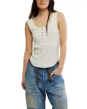 Free People Bryson Henley Tank Top
