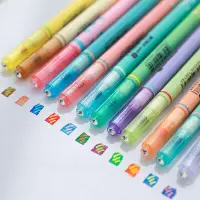 在飛比找蝦皮商城優惠-【CHL】韓國文具 雙頭魔幻塗鴉筆 可疊色螢光筆 雙頭記號筆