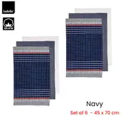 Entertainer Set of 6 Cotton Kitchen Towels 45 x 70 cm by Ladelle