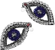 jojofuny 2Pcs Rhinestone Eye Patch Decorative Applique for Clothing Hats Shoes Crafts Multi Function Embellishments for DIY Projects Fashion Accessories