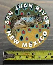 San Juan River Sticker New Mexico Fly Fishing Decal Trout Abel Ross Reels