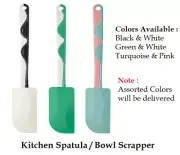 Kitchen Spatula Bowl Scraper Silicon Rubber Plastic Baking Heat Resistant