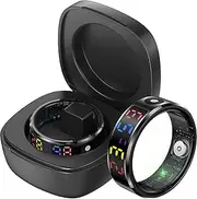 Smart Ring with Display Color Screen Sleep Tracker Heart Rate Blood Oxygen Monitor Step Counter Calories Fitness Waterproof Health Smart Rings for Men Women, No Subscription Fee
