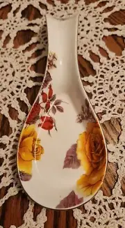 GRACE'S TEAWARE GOLD ROSE SPOON REST! NEW