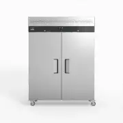 AG 1300 Litre Upright Double Door Stainless Steel Door Fridge