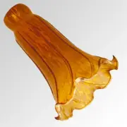 Large Amber Lily/Tulip Lamp Shade #0688