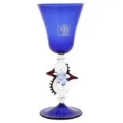 GlassOfVenice Murano Glass Cordial Liqueur And Sherry Glass - Blue