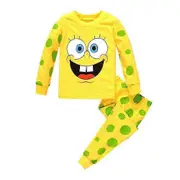 SpongeBob SquarePants Printed Pajamas Pjs Set Kids Boys Girls Long Sleeve T-Shirt Trousers Pants Sleepwear 5-6 Years