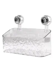 Shower Caddy Organizer Clear Suction Cups Shower Shelves with Draining Holes
