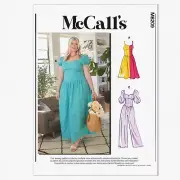 Curvy Chic Sewing Kit: Dress & Jumpsuit Patterns, Code M8209, Sizes 18W-24W, Mul