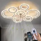 Yfrest Ceiling Fan with Light and Remote White Low Profile Ceiling Fans with ...