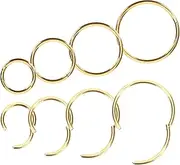 [LIFKOME] Nose Ring for Women Metal Nose Rings Spiral Jewelry Fashion Golden Hoop