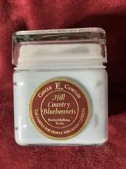 Circle E Candles Light Blue Wax Jar Candle Hill Country Bluebonnets Scent 4"x4"