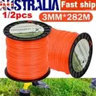 1/2PACK TRIMMER LINE WHIPPER SNIPPER CORD BRUSHCUTTER - 3 MM x 282M ORANGE AU