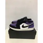 NIKE JORDAN 1 LOW COURT PURPLE 黑紫 休閒鞋 低筒 AJ1 黑頭 CHRIS PAUL