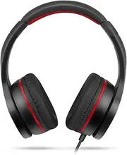 WatioWave Headphones with Microphone: Immerse Yourself in a Sound Enjoy Crystal Clear Conversations Great for Gaming, Work or Music Comfortable Design for Long Hours of use.