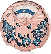 DNDND Dragon Roulette Metal Spinner Dice 7-in-1 Spinning DND Dice Set with Grogeous Gift Box for Dungeons and Dragon and Role Playing Game(Rose Gold with Teal)