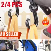 2/4PCS Baby Hanger Bag Stroller Pushchair Hooks Rotate Straps Accessories IH