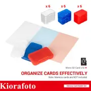 18PCS Clear Plastic Micro SD Card Case Holder Memory Card MicroSD TF Storage Box