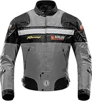[BORLENI] Motorcycle Jacket Motorbike Riding Jacket Windproof Motorcycle Full Body Protective Gear Armor Autumn Winter All seasons Moto Clothing