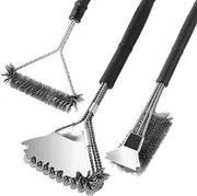 Grill Brush with Scraper, Grill Cleaner