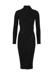 Courrèges Ribbed-knit Dress - Black - M (UK12 / M) M (UK12 / M)