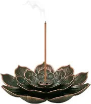 Black Incense Holder Incense Stick Holder Lotus Incense Burner Mini Vintage F...