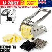 Chip Potato Chipper Maker French Fries Dicer Slicer Chopper Cutter +2 Blades DF