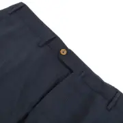 PT01 NWT Flat Front Dress Pants Size 56 40 US Blue Small Pattern Wool Blend