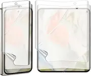 BYIUIHS [2 Set 4PCS] Matte Screen Protector for Google Pixel 9 Pro Fold,2PCS Outside Screen +2PCS Inside Screen Soft Anti-Glare Fingerprint Resistant TPU Film