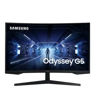 SAMSUNG 32吋 Odyssey G5 1000R 曲面電競顯示器 電腦螢幕 C32G55TQBC 【現折券】