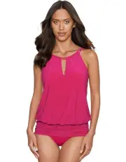 [Magicsuit] Solids Susan Underwire 2-in-1 Skirted Swimsuit & Swimdress in Ruby
