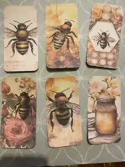 6JunkJournal Tags, Junk Journal Supplies, Scrapbooking, bees tags