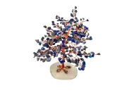 Crystal Chips Tree With Agate Slice Base Sodalite Ornaments Money Tree
