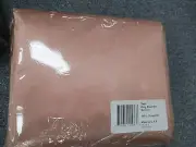 SILKY SOFT Satin 4 piece CALIFORNIA KING Sheet Set Polyester SALMON- brand NEW